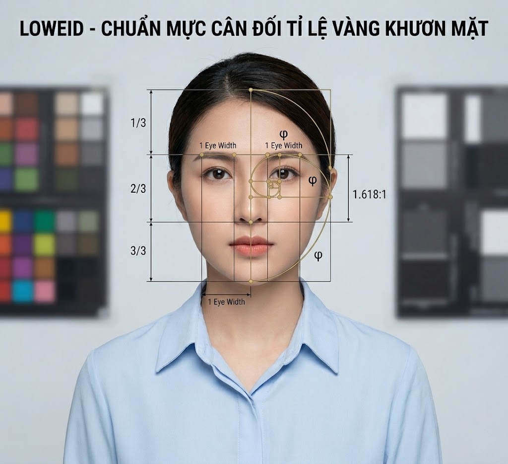 Cân đối tỉ lệ vàng chuẩn quốc tế